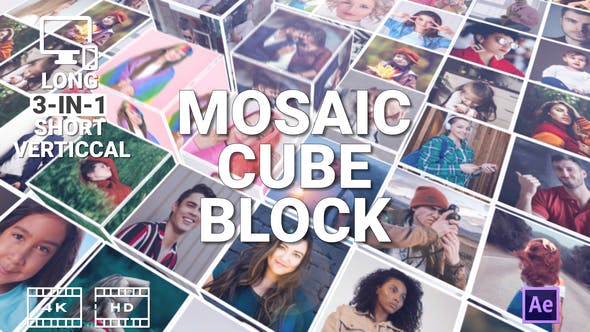 Mosaic Cube Block - Videohive 33861568 Download