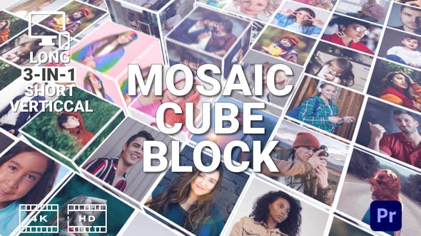 Mosaic Cube Block - Videohive 33941161 Download