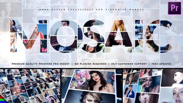 Mosaic Intro | Logo Reveal - Videohive Download 32960649