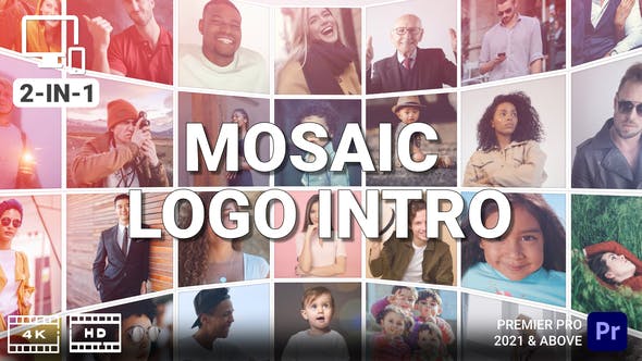 Mosaic Logo Intro - Download Videohive 33680057