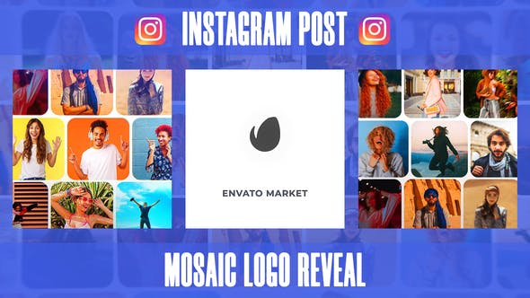 Mosaic Logo Reveal I Instagram Post - 39150308 Videohive Download