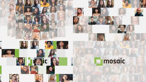 Mosaic Logo Reveals Premiere Pro - Download Videohive 33133736