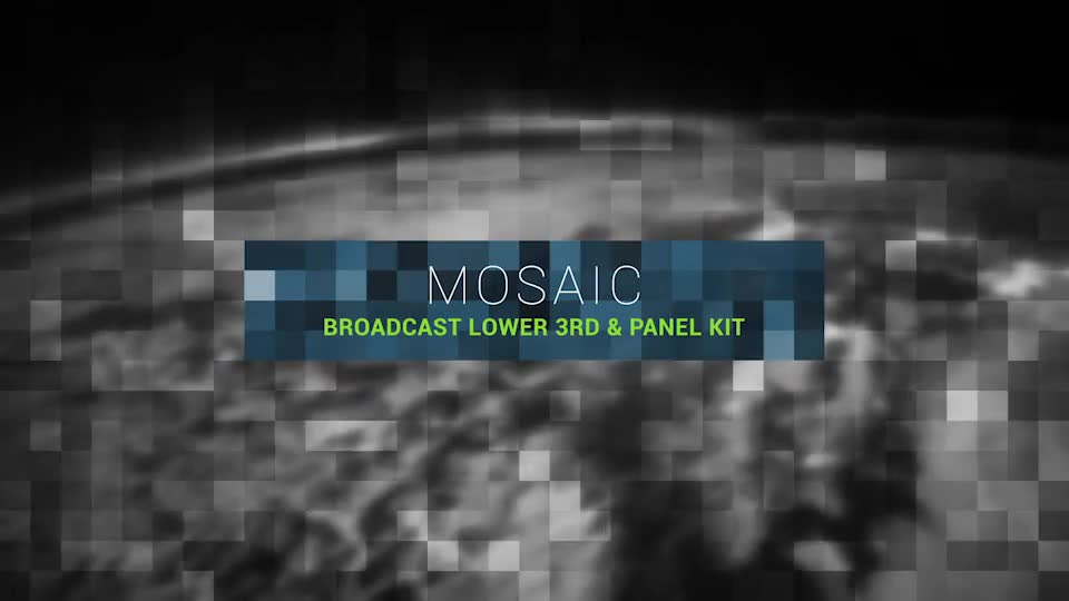 Mosaic Lower Third & Title Kit - Download Videohive 10585893