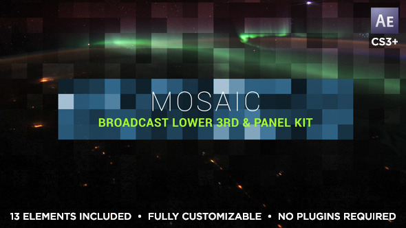 Mosaic Lower Third & Title Kit - Download Videohive 10585893