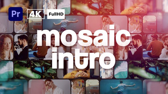 Mosaic Multi Photo Intro | Premiere Pro - Download 35873322 Videohive