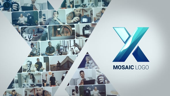 Mosaic Photo Logo - Videohive Download 49823772