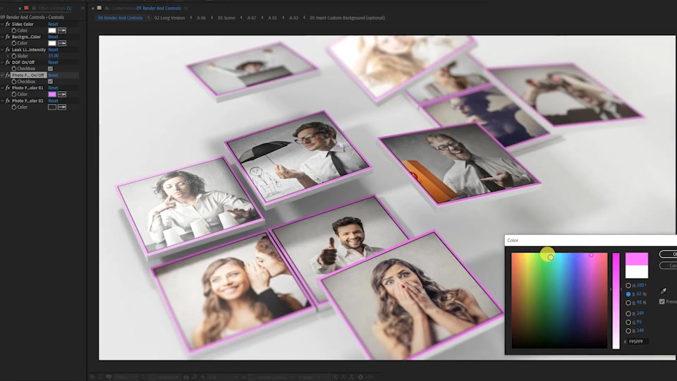 mosaic photo reveal after effects free download