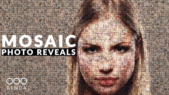 mosaic photo reveal after effects project free download