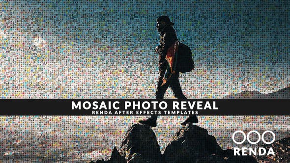 mosaic photo reveal videohive free download after effects templates