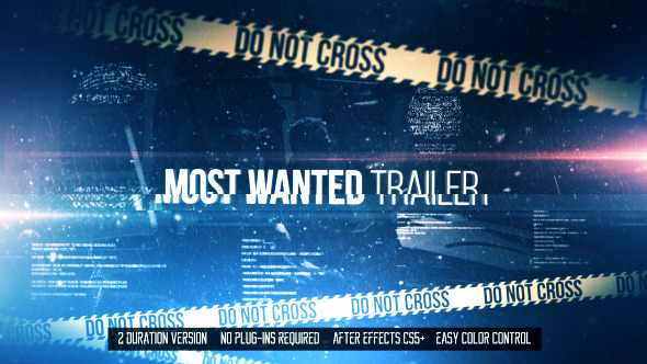 Most Wanted Trailer - Download Videohive 11330973
