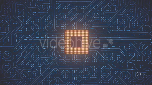 Motherboard CPU Circuits Loop - Download Videohive 19773304