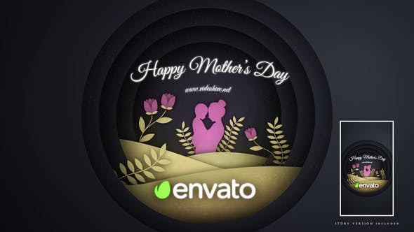 Mothers Day Paper Intro - 32016081 Download Videohive