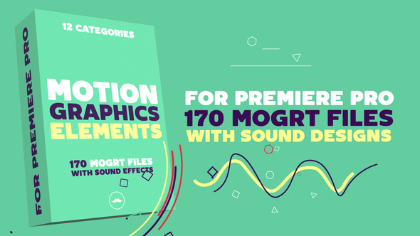 Motion Graphics Elements Pack | MOGRT for Premiere Pro - Download Videohive 22061366