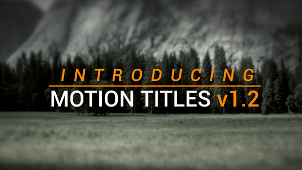 Motion Titles 4k - Download Videohive 16691026