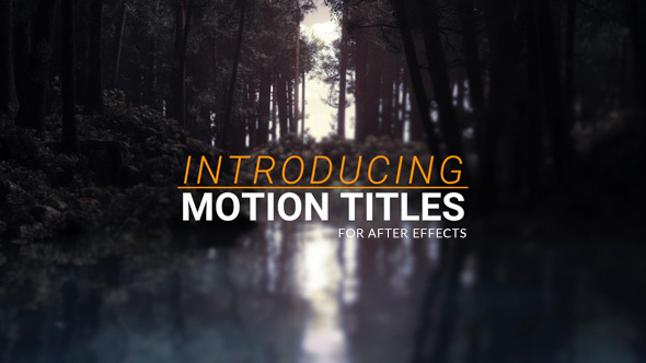 Motion Titles - Download Videohive 16874572