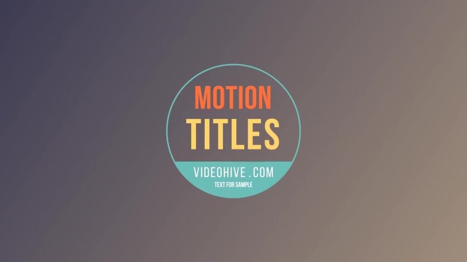 Motion Titles - Download Videohive 17490523