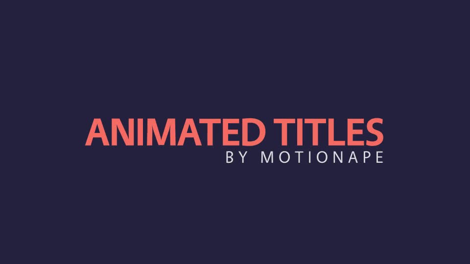 Motion Type Titles Pack - Download Videohive 20825273