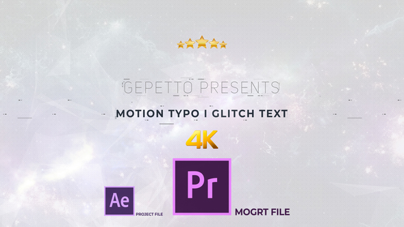 Motion Typo I Glitch Text - Download Videohive 21868251