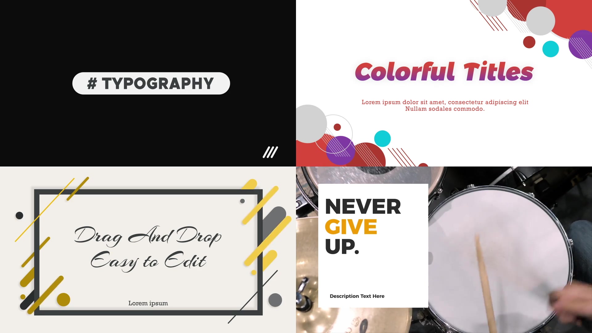 Motivation Titles Typography Pack Videohive 23768979 After Effects Image 10