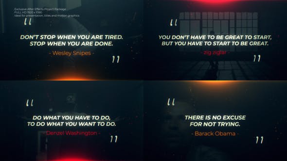 Motivational Quotes Opener - 32452445 Videohive Download