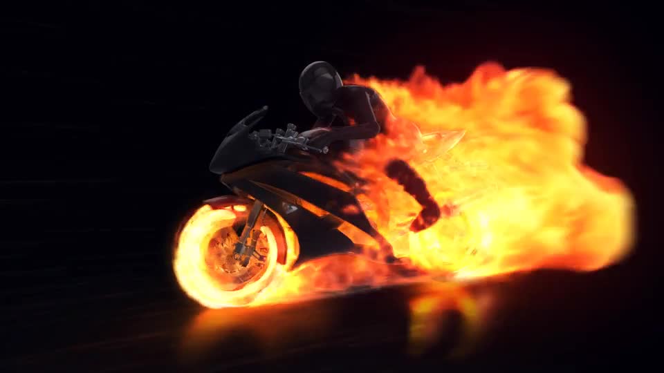 Motorcycle Fire Reveal - Download Videohive 22659715