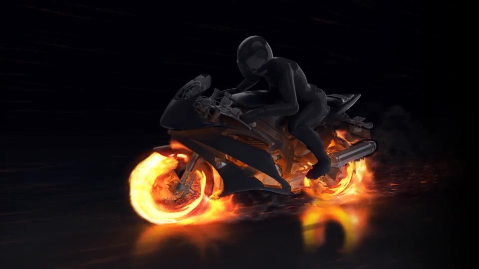 Motorcycle Fire Reveal - Download Videohive 22659715