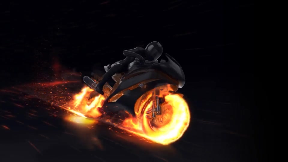 Motorcycle Fire Reveal - Download Videohive 22659715