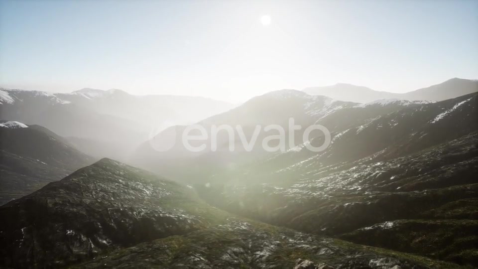 Mountains in Fog at Sunset - Download Videohive 21843927