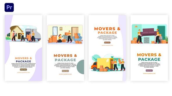 Movers and Package Instagram Story Premier Pro Pack - 39406009 Videohive Download