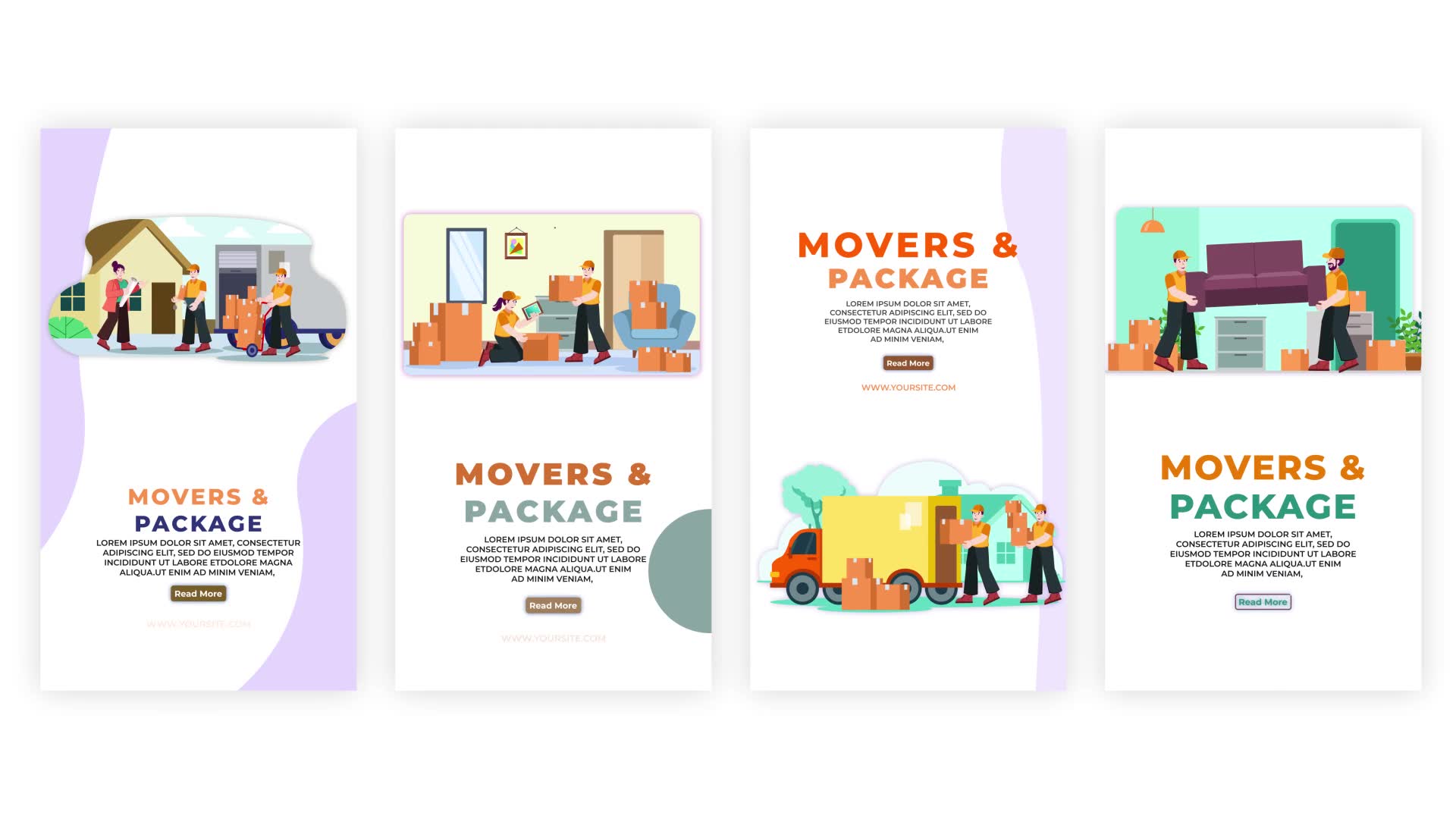 Movers & Package Services Instagram Story Pack Videohive 39083026 After Effects Image 2