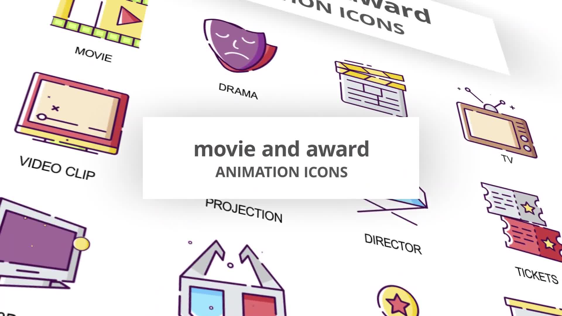 Movie & Award Animation Icons Videohive 30041600 After Effects Image 1