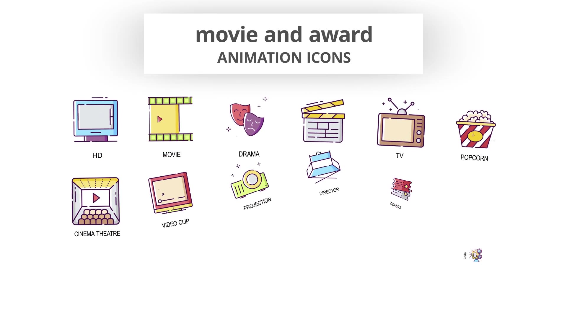 Movie & Award Animation Icons Videohive 30041600 After Effects Image 4