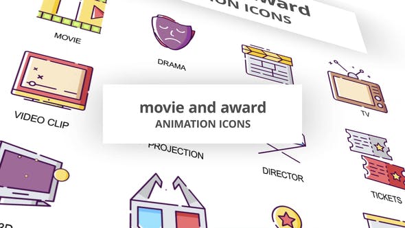 Movie & Award Animation Icons - 30041600 Videohive Download