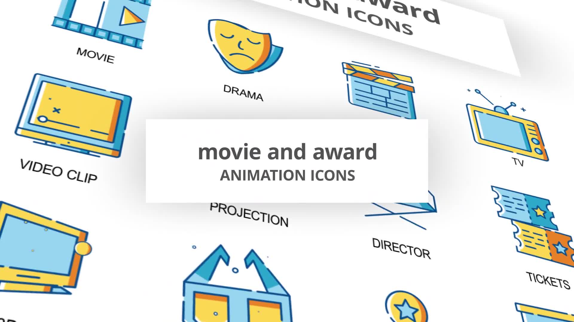 Movie & Award Animation Icons Videohive 30260916 After Effects Image 1