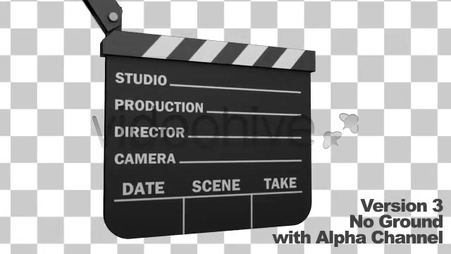 Movie Clapper Board Series of 3 + Alpha & AE File - Download Videohive 629168