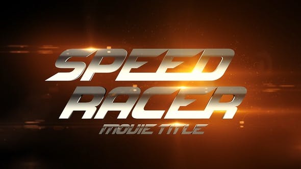 Movie Title Speed Racer - Download Videohive 25799491