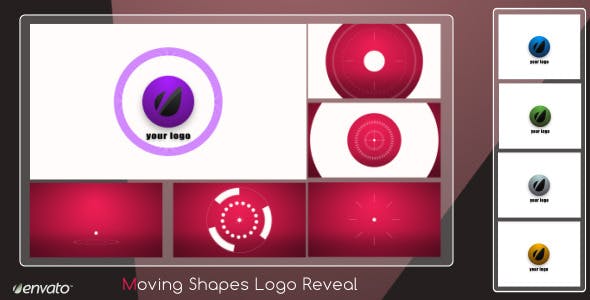 Moving Shapes Logo Reveal - Videohive Download 2343442