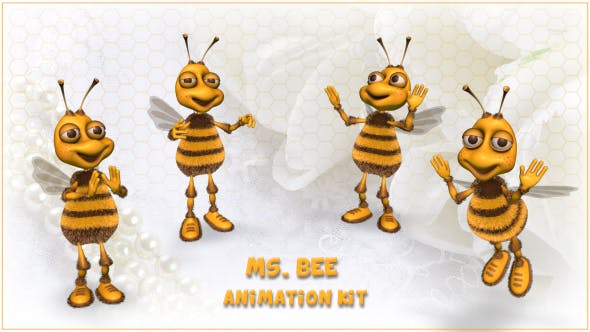 Ms. Bee Character Animation Kit - 20185426 Videohive Download