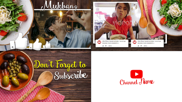 Mukbang Food Youtube Intro - Download Videohive 23097953