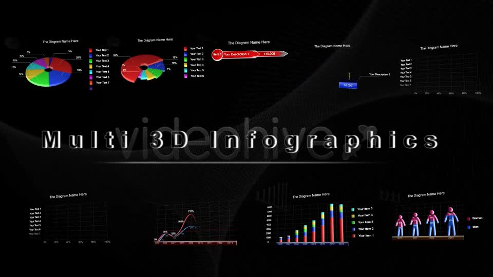 Multi 3D Infographics - Download Videohive 3947357