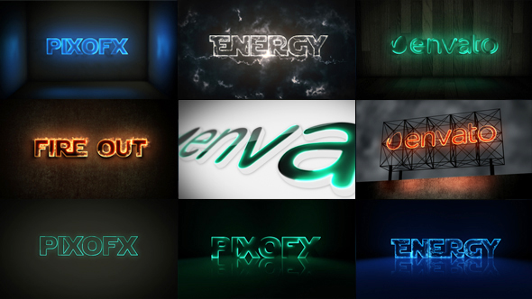 Multi Light Kit Fire Light Neon Energy Composer - Download Videohive 15872578