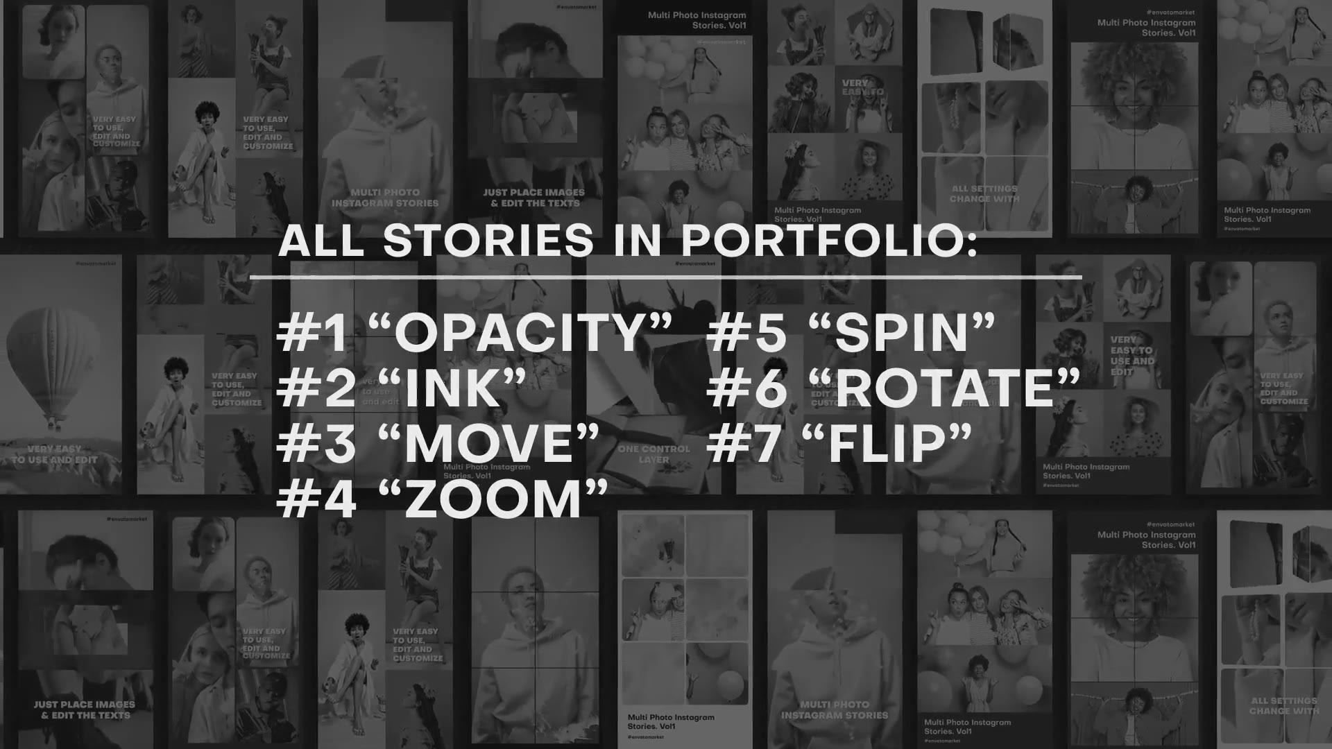 Multi Photo Instagram Stories. Vol1 OPACITY | Premiere Pro Videohive 39357853 Premiere Pro Image 12