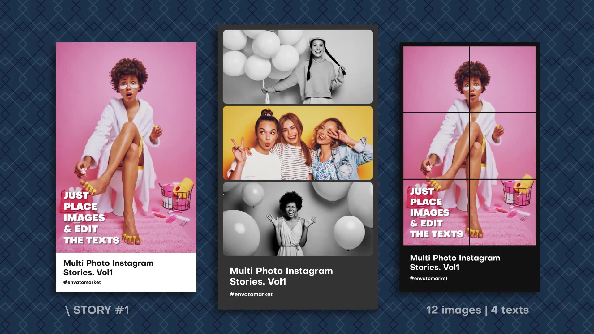 Multi Photo Instagram Stories. Vol3 MOVE | Premiere Pro Videohive 39358107 Premiere Pro Image 3