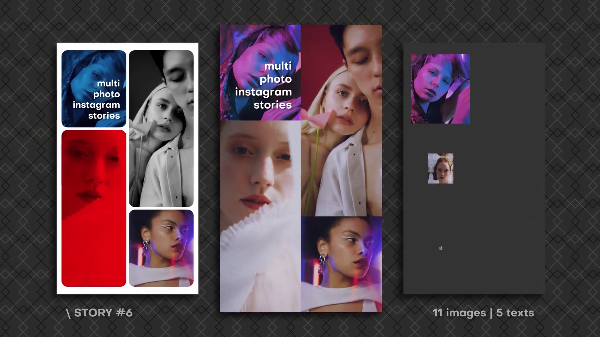 Multi Photo Instagram Stories. Vol4 ZOOM Videohive 39216650 After Effects Image 10