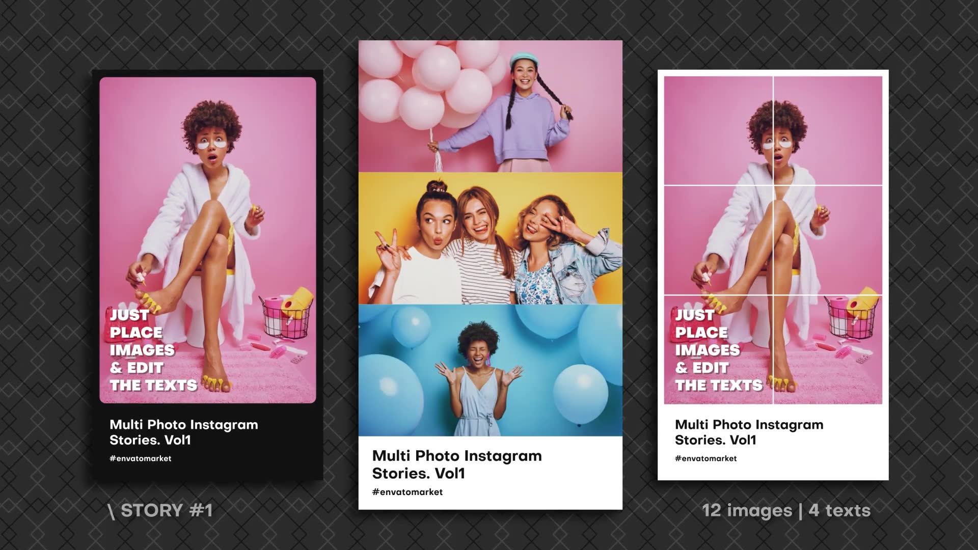 Multi Photo Instagram Stories. Vol4 ZOOM Videohive 39216650 After Effects Image 3