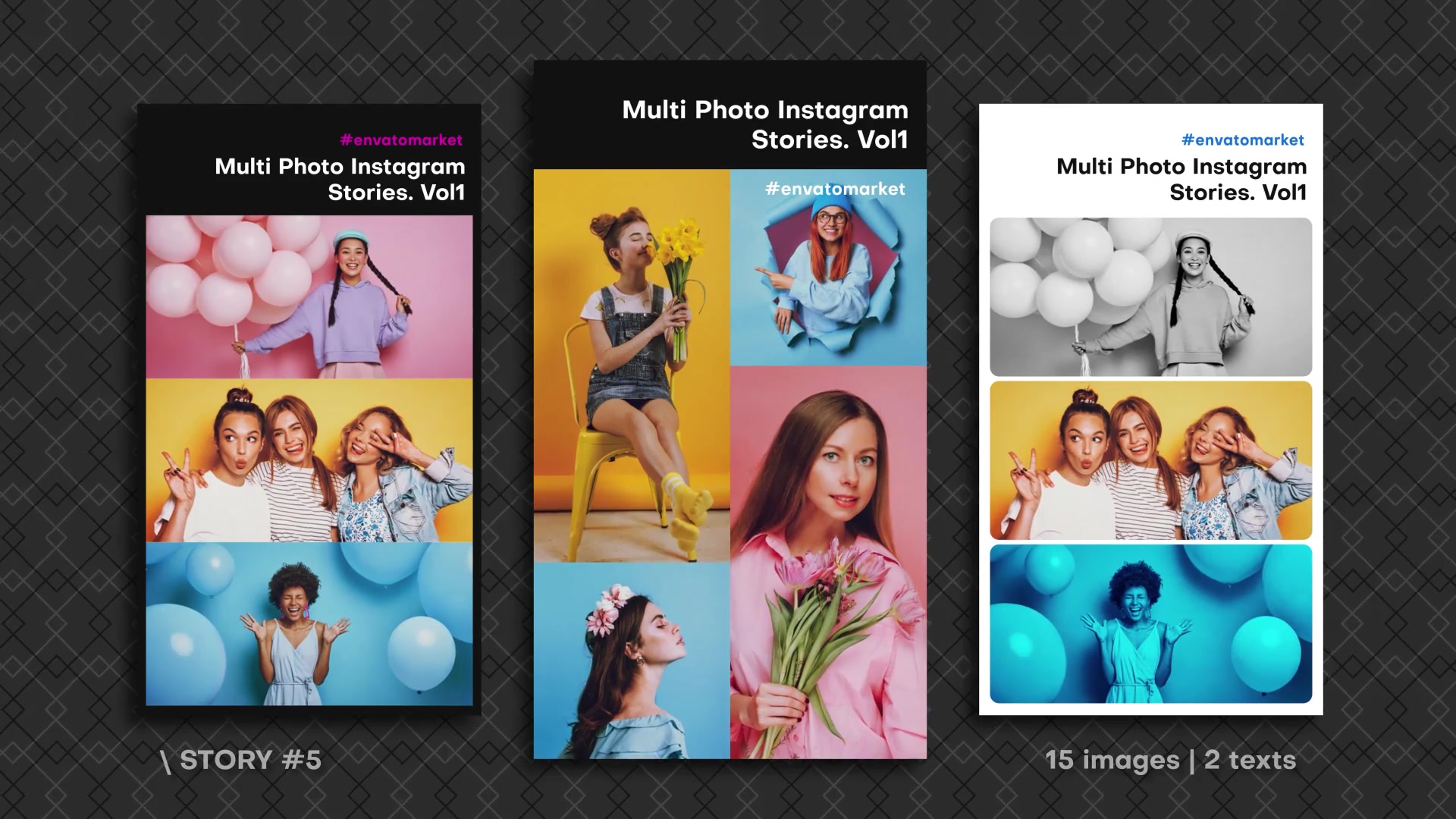 Multi Photo Instagram Stories. Vol4 ZOOM Videohive 39216650 After Effects Image 9