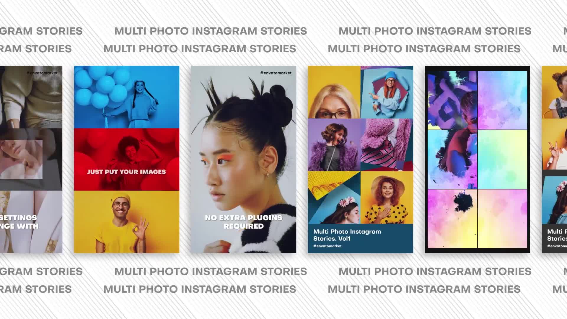 Multi Photo Instagram Stories. Vol5 SPIN Videohive 39216669 After Effects Image 1