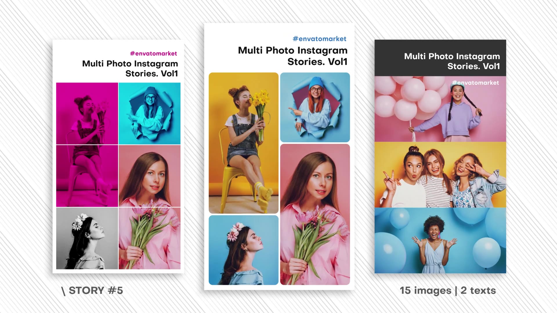 Multi Photo Instagram Stories. Vol5 SPIN Videohive 39216669 After Effects Image 9
