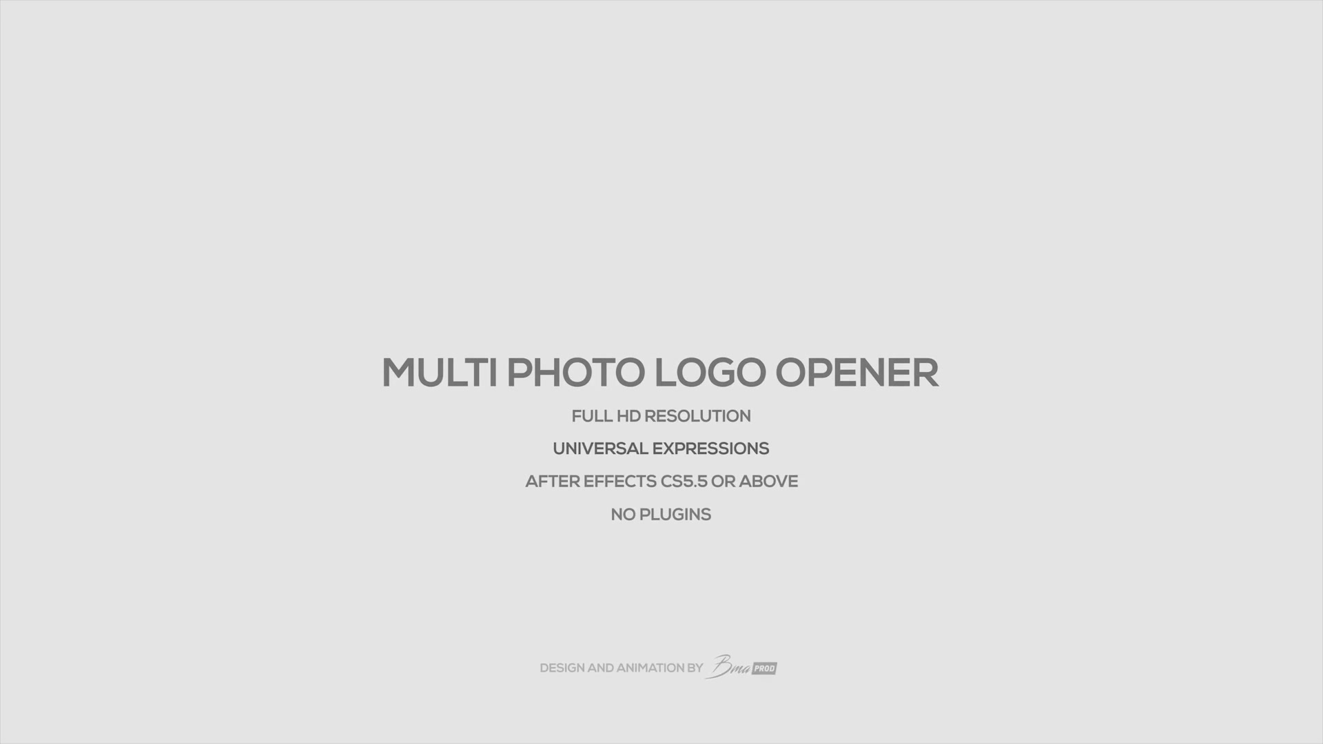 Multi Photo Logo Opener Videohive 23410631 After Effects Image 2