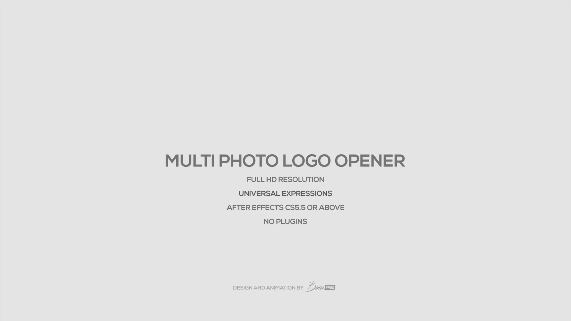 Multi Photo Logo Opener Videohive 23410631 After Effects Image 3